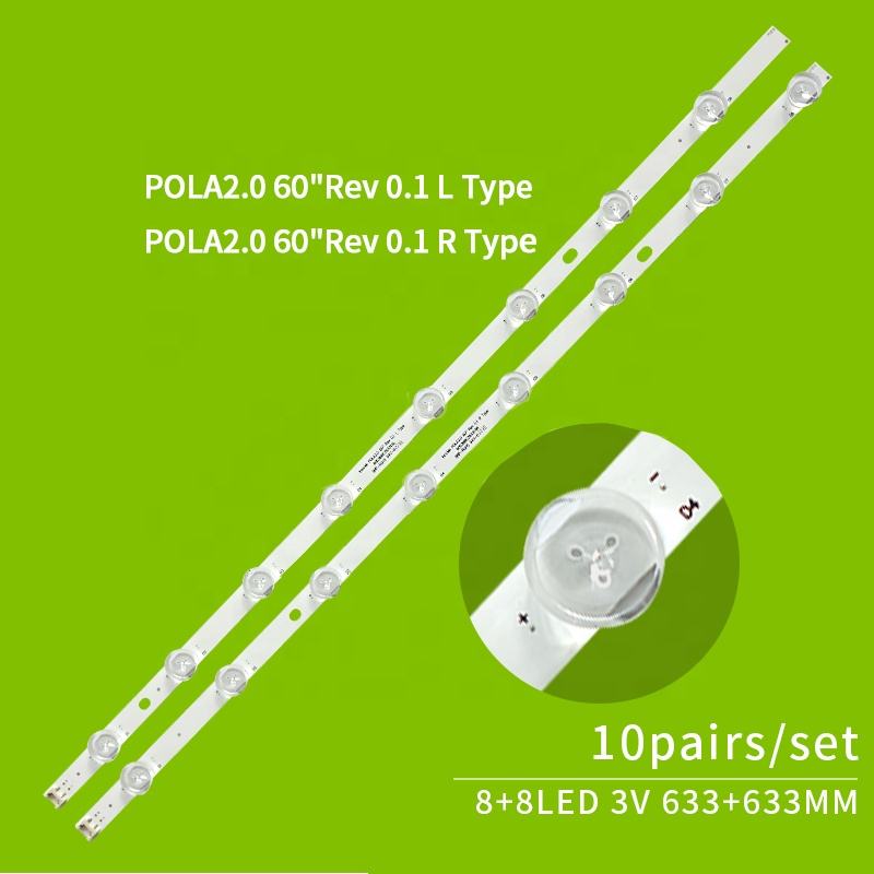 Repair LEDs Bar for LG 60LA620S 60LN5600 60LA620S 60LN5710 60LN5700 60LA6200 Innotek POLA2.0 60