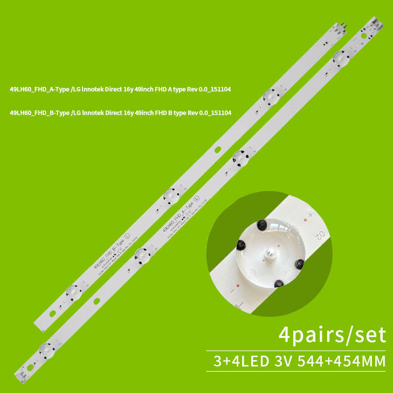 LEDs Backlight Strips Innotek Direct 16Y 49inch FHD A/B Type HC490DUN 49LH60 Tira LED Para for LG 49LW540S TV