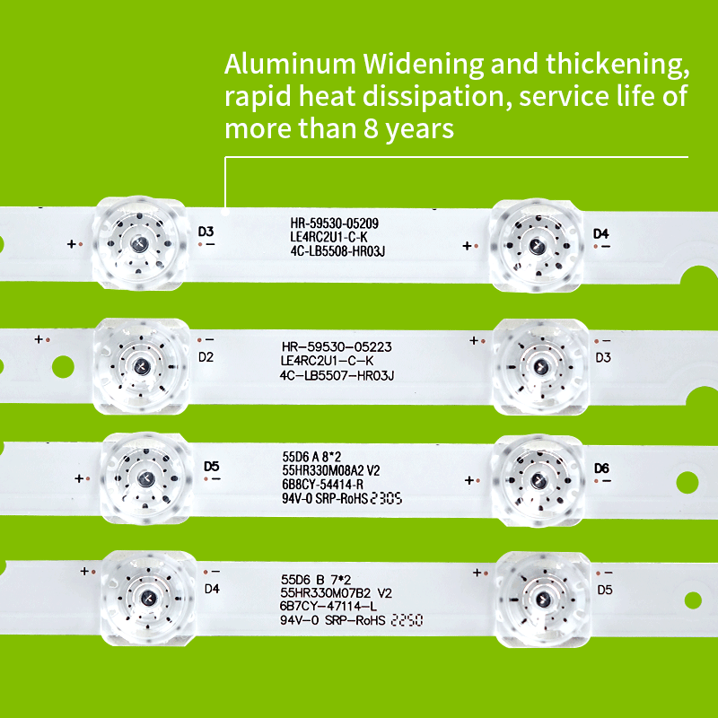 55HR330M07B2 55HR330M08A2 V2 Barra De Luces Barra de LEDs para TCL 55P8M 55P65 55P65US Barra De LED TV