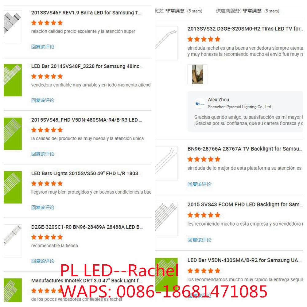 7LED 3V JL.D32071330-001CS-M SDL320HY(BD0-312) LED Backlight Strips 32inch for Sansei TDS1832HL Tiras De LED Para TV