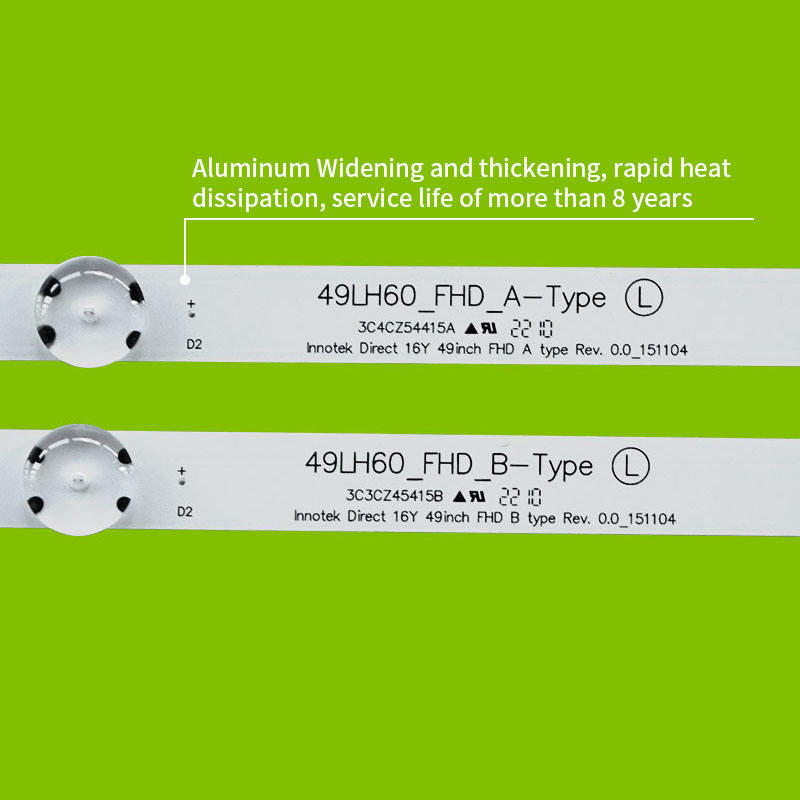 LEDs Backlight Strips Innotek Direct 16Y 49inch FHD A/B Type HC490DUN 49LH60 Tira LED Para for LG 49LW540S TV