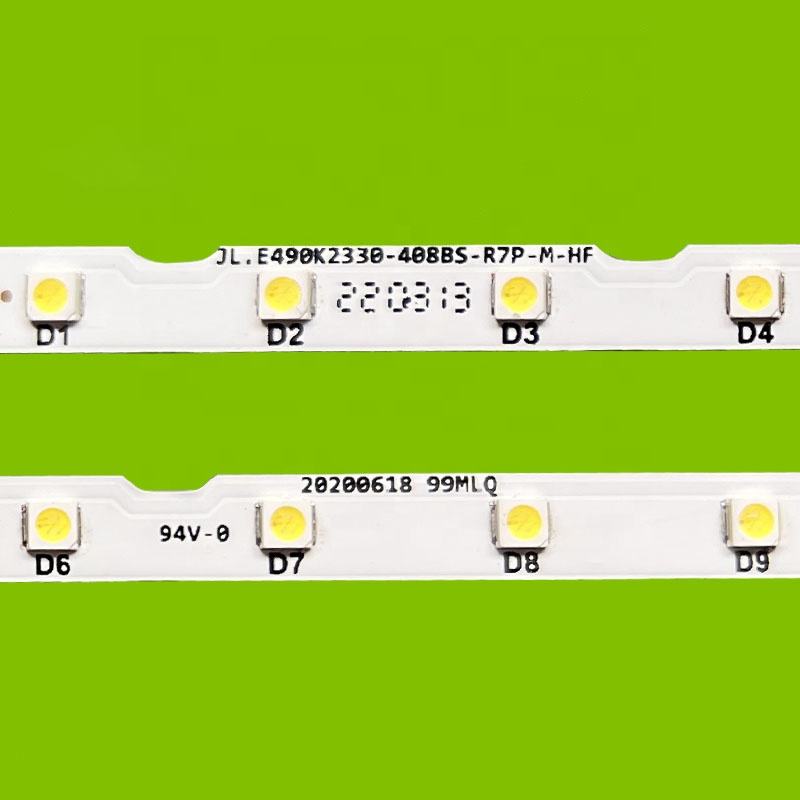 LED Backlight AOT-49-NU7300-2X38 JLE490K2330-408BS for Samsung 49RU7100 UA49NU7100 UN49NU7100 UN49RU7400 UN49NU7300 TV Edge Bar