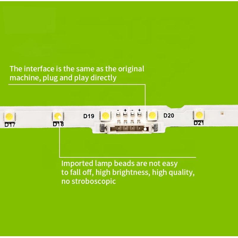 LED Backlight AOT-49-NU7300-2X38 JLE490K2330-408BS for Samsung 49RU7100 UA49NU7100 UN49NU7100 UN49RU7400 UN49NU7300 TV Edge Bar