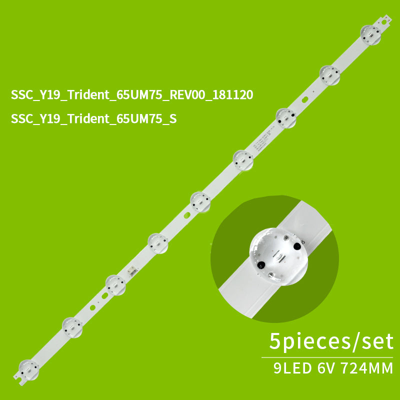 SSC_Y19_Trident_65UM75 Bar Kit Replacement for LG 65UN81006LB 65UM7610PLB 65UM761C 65UM7650PSB 65UM7520 TV Backlight LED