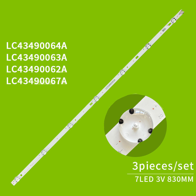 INNOTEK 17Y 43inch Backlight Strips for LG 43UJ6350-UC 43UJ701V 43UJ651V 43UK6470 43UK6090 LC43490058A 59A 60A 61A LED TV Lights