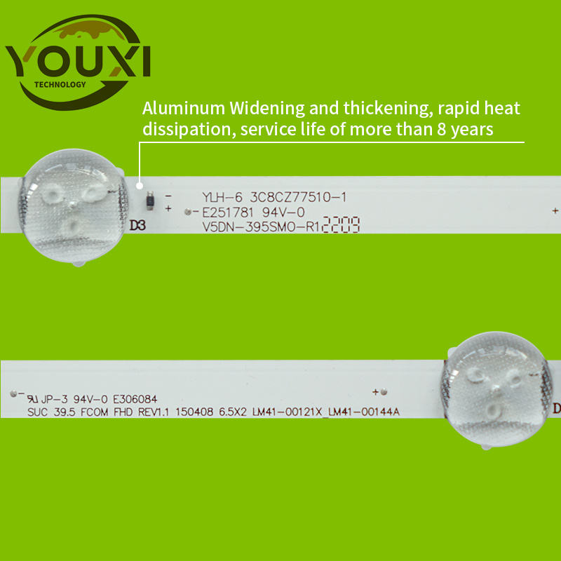 Fitas de retroiluminação V5DN-395SM0-R2 R3 BN96-37622A para TV Samsung UE40J5200 40J5000 UN40J5000 UN40J5290AG UN40J5200AG Barras de LED