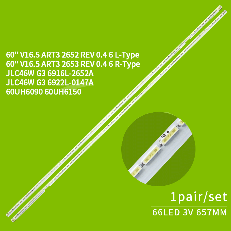 6922l-0147a 6922l-2652a 6922l-2653a Luz de fundo de TV LED para LG 60UH615A 60UH6150 60UH6090