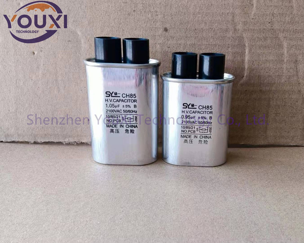 Printing Logo High Voltage 2500v 2100v Capacitor 0.80uf 0.85uf 0.9uf 0.95uf Microwave Capacitors 1uf