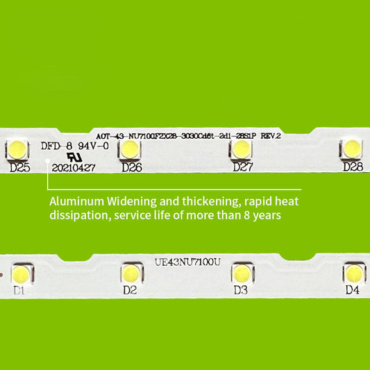 AOT-43-NU7100F2X28-3030C Tiras LED TV Samsung UA43NU7100 43NU7300 UN43RU7100 UE43NU7140 UE43NU7192 Tiras de Luz de Fundo