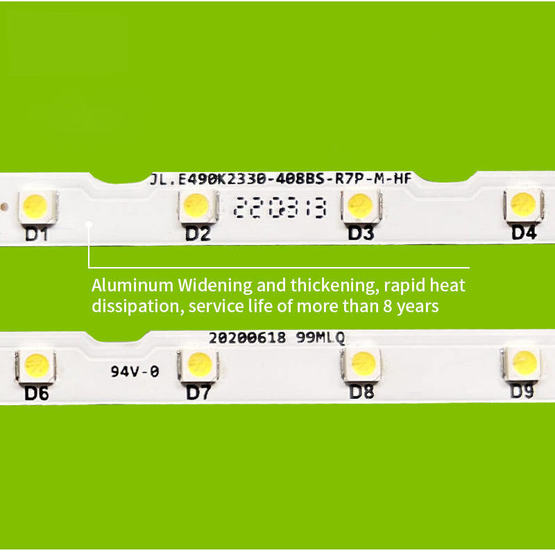 Fita de LED AOT-49-NU7300-2X38 49nu7300 para TV Samsung Ue49nu7100 49nu7100 Bn96-45953a Bn96-45953b JLE490K2330-408BS Retroiluminação